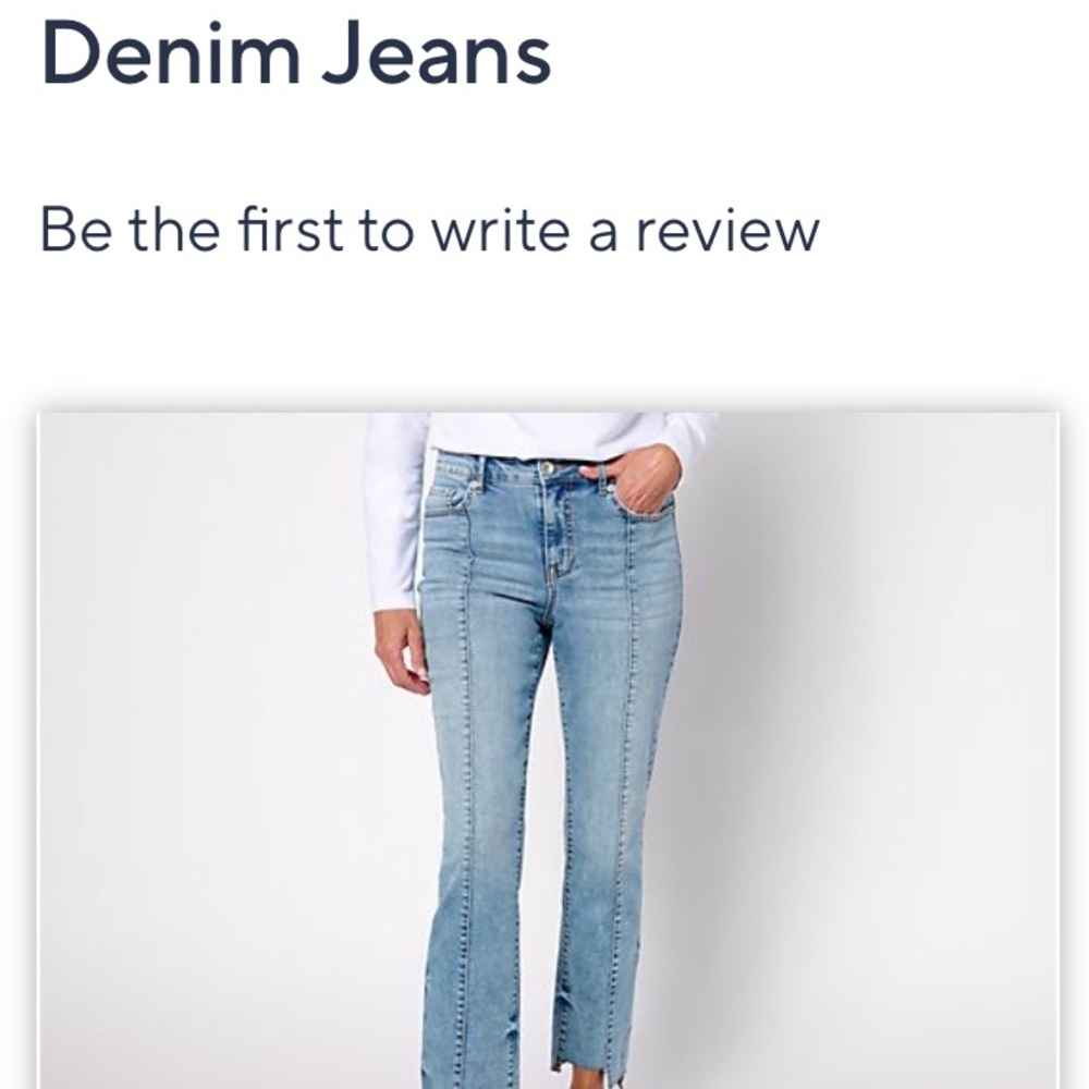 Lori Goldstein Straight Leg Denim Jeans